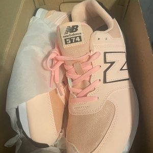 Pink and Black New Balance size 7 kids